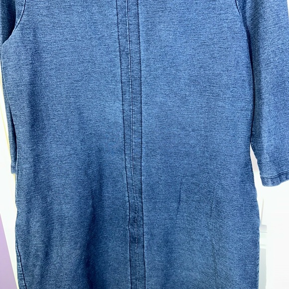 Boden  denim dress knee length 3/4 sleeves Size 14 women’s pockets boho preppy - Picture 11 of 11